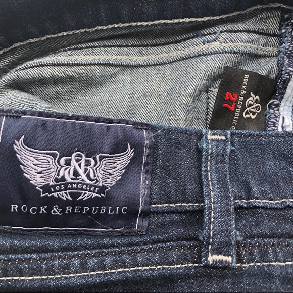 Rock & Republic Stella Straight Jeans Size 27 - Picture 10 of 10